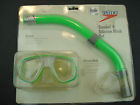 008763287232 Speedo Vintage Snorkel Silicone Mask Set Combo Green