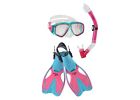 027556219557 Speedo Snorkel Set Pink Junior Ages To
