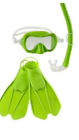 027556219885 Speedo Snorkel Set Lime With Bag Kids To