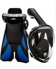 04 Cozia Design Snorkel Mask Set Black 692760356390