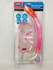 049022748408 Olympia Pink Adult Swim Mask Snorkel Set Polycarbonate