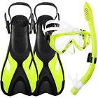 0803 Sanbanfu Snorkeling Packages Diving Combo Snorkel Long Blade 713869886134