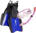 1000pink Typhoon Sports Snorkeling Combo Set Youth Kids Child Snorkel Fins