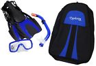 1003 Typhoon Sports Youth Kids Child Snorkel Set Fins Mask Backpack