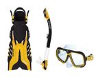 14808-y-s-m Body Glove Rapeedo Mask Snorkel Fin Set Yellow 882930088699