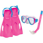 17035set-pnk-aqu-s-m Body Glove Mischief Kid Set Small Snorkle And 882930151102