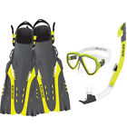17042set-cit-gry-s-m Body Glove Azores Set Small Snorkle And Mask 882930151010