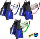 2001 Typhoon Sports Free Bluetooth Teen Young Adult Snorkel Fins Mask