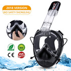 2018 Rkd Snorkel Mask Full Face Compatible With Action 667322177348