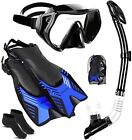 2022 4 In 1 Snorkel Set For Adults With Adjustable Dive Flippers Panoramic