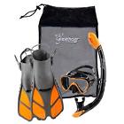 22794 Seavenger Diving Gear Set Flippers Mask Snorkel Bag