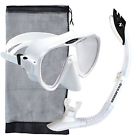244316 Divers Malibu Silicone Frameless Free Diving Mask Snorkel 0053242295017