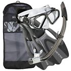 244345 Divers Cozumel Snorkeling Set Adult Mask Proflex Fins 053242295062