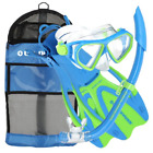 253625 Divers Dorado Jr Mask Fins Snorkel Set Fun 053242312677