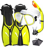 313048363397 Promate Youth Snorkel Combo Set With Snorkeling Fins