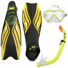 32400400015 Hot Tuna Little Kids Mask Snorkel Fin Set Yellow