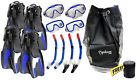 4003 Typhoon Sports Free Speaker Snorkels Fins Masks Backpack Combo Family