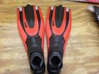410317-mfs-sa036rd Mares Avanti Superchannel Full Foot Fins With Frameless Mask Snorkel