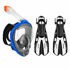 496325-blbklxl Head Sea Vu Anti Fog Blue Snorkeling Mask 193802031133