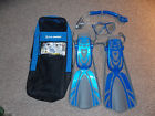 516011 Us Divers Pc New Snorkel Set Blue Mens 053242270243