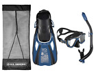 53242339261 Divers Panoramic Adult Snorkel Set Gopro Ready New