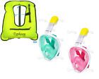 6003 Typhoon Sports Snorkeling Combo Set Full Face Snorkel Mask Adult