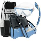608819925714 Aqua Lung Aqualung Snorkel Set With Sport Diva