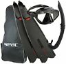 647732668100 Seac Motus Mask Fin Snorkel Gear Complete Kit