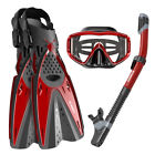 657419720069 Enkeeo Snorkel Swimming Set Tempered Glass Diving Mask