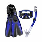 667016701132 Enkeeo Snorkel Set Of With Tempered Glass Diving