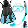680727724436 Zeeporte Mask Fin Snorkel Set With Adult Snorkeling