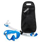 6890029080000a Seac Frameless Scuba Snorkeling Freediving Mask Dry Snorkel 887728101208