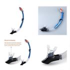 713001651729 Meesport Adult Diving Dry Snorkel Full With Comfortable