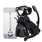 735317588469 Whale Dive Mask Fin Size Adjustable Snorkel Set