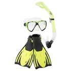 77tg108-730l Speedo Adult Hydroscope Snorkel Set Yellow Black 027556118188