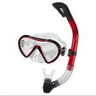 786096039468 Speedo Dive Adult Expedition Mask Snorkel Set Red