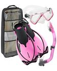 792460156235 Head Seahorse Dry Youth Snorkel Scuba Set Fins