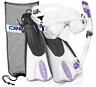 810026083808 Cressi Italian Collection Palau Adjustable Mask Fin Snorkel