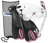 810026083846 Cressi Italian Collection Palau Adjustable Mask Fin Snorkel