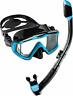 843607078443 Cressi Panoramic Wide View Mask Dry Snorkel Kit
