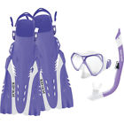 882930151249 Body Glove Cove Set Small Mask Fins Purple