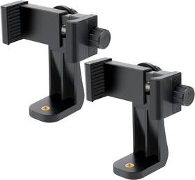 2rotate Acuvar Dual-mount Smartphone Tripod Adapter Set Vertical And Horizontal Black