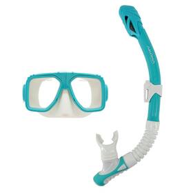 Aksp100tlwhs Akona Adult Mask And Snorkel Set Yellow/clear Silicone