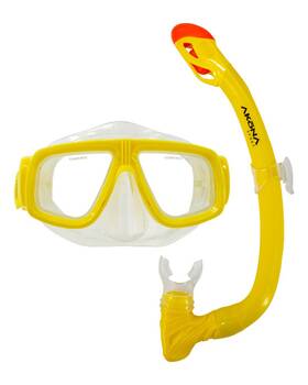 Aksp500ly Akona Jr Mask And Snorkel Set Lemon Yellow