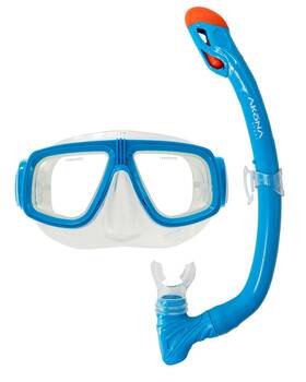 Aksp500nb Akona Jr Mask And Snorkel Set Neon Blue