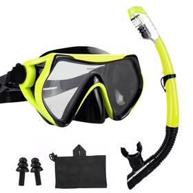 Aqua A Dive Sports 747165412476 Snorkeling Gear Snorkel Mask Scuba Set Diving