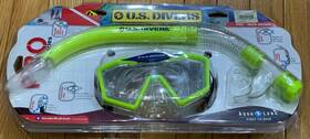 Aqua Lung 053242175692 U. S. Divers Snorkel Set Green Mask Pro Tech Series One Size Adult New