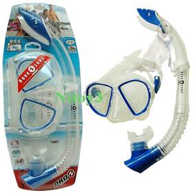 Aqua Lung 885941032781 Sport Duet Lx Blue Mask And Snorkel Set-size M/l
