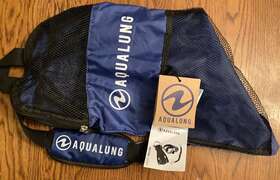 Sv1160101lxl Aqua Lung Genuine Aqualung Junior Hero Set Blue Bag Only Nwt Snorkel Scuba