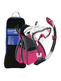 Sr2212201s Aqualung Sport Bonita Lx Zulu Bolt Snorkeling Set With Bag Dark